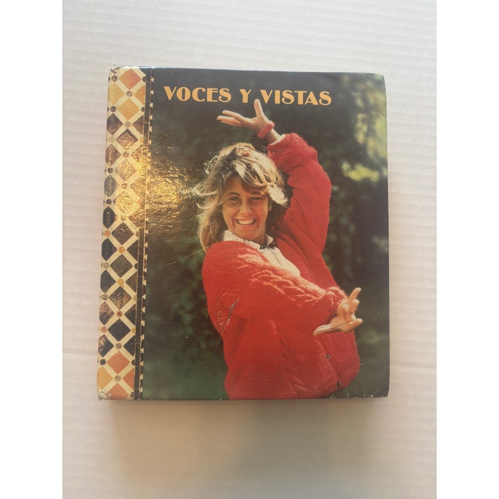 Voces Y Vistas Spanish Textbook Book 1 Hardcover 1989 Reynolds Good Condition